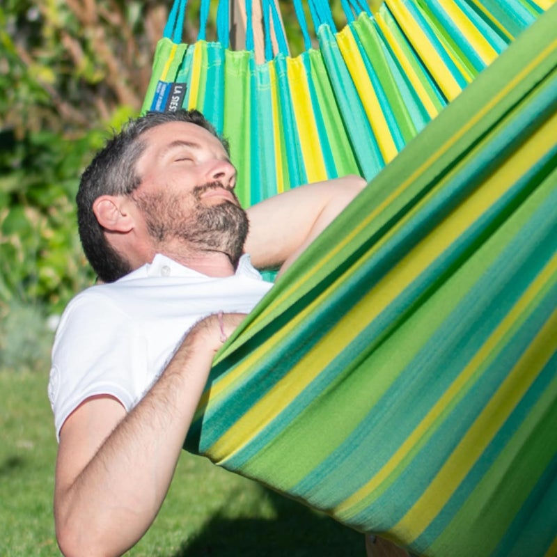 La Siesta® Brisa Lime Classic Hammock - Relaxation Outdoor Resistant, Weather Resistant Double Hammock, Authentic and Comfortable Relaxation - Image 2